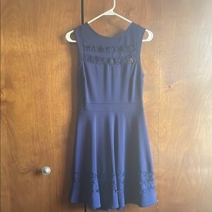 Elegant Blue Sleeveless Dress